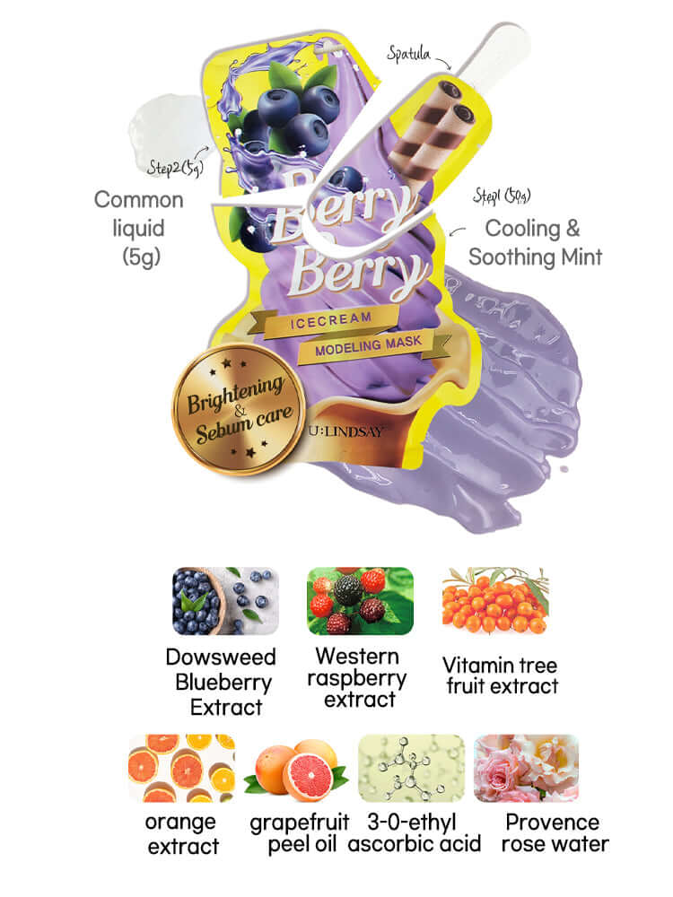 LINDSAY Ice cream Modeling Mask 50g+5g