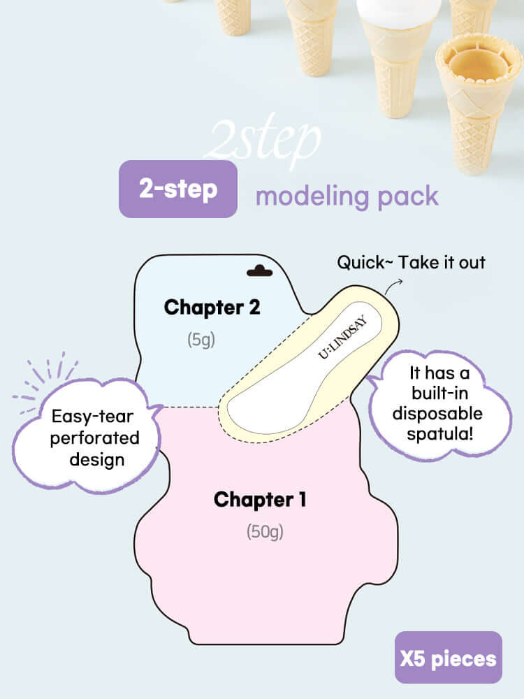 LINDSAY Ice cream Modeling Mask 50g+5g