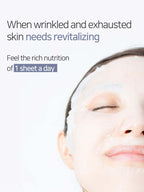 MARY&MAY Collagen Peptide Vital Mask 400g 30EA revitalizing facial mask sheet for daily hydration and nourishment.