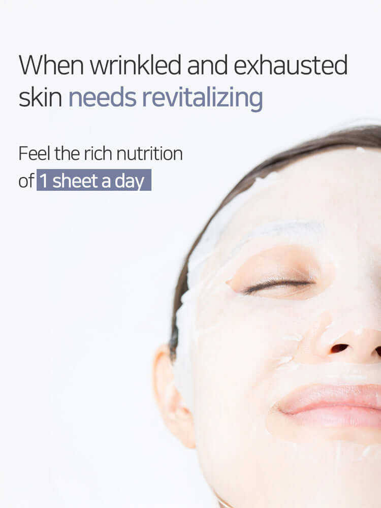 MARY&MAY Collagen Peptide Vital Mask 400g 30EA revitalizing facial mask sheet for daily hydration and nourishment.