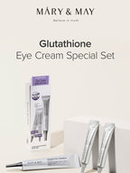 MARY&MAY Glutathione Eye Cream Special Set packaging with eye cream tubes displayed.