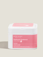 MARY&MAY Hyaluronic Panthenol Hydra Mask packaging with pink accents, 400g, ideal for daily hydration and soothing.