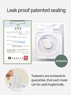 Leak proof patented sealing for MARY&MAY Niacinamide Vitamin C Brightening Mask ensuring hygienic use.