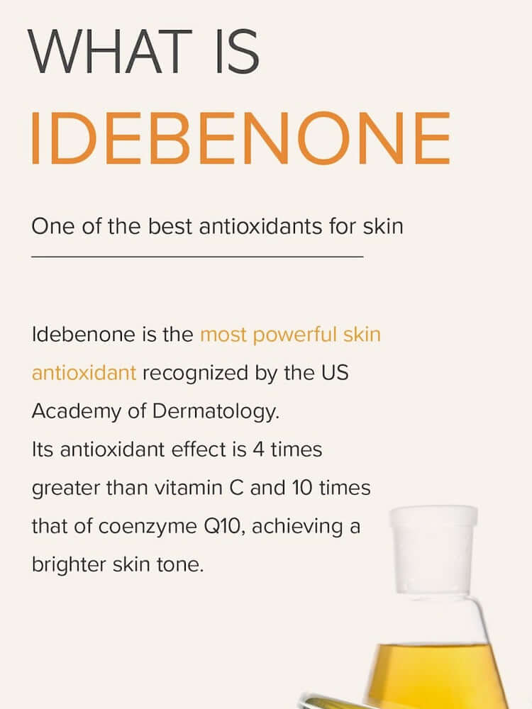 What is Idebenone? Information about its antioxidant benefits for skin.