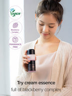 MARY&MAY Vegan Blackberry Complex Cream Essence, a lightweight skincare for hydration and nourishment.