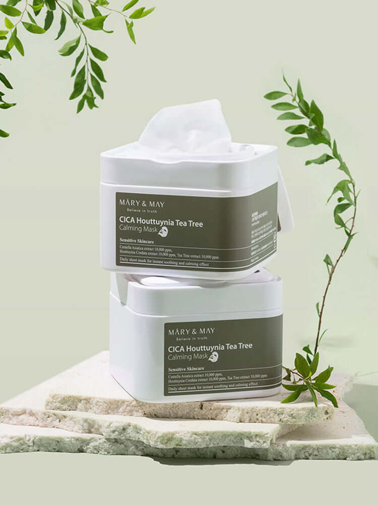 MARY&MAY CICA Houttuynia Tea Tree Calming Mask 400g 30EA