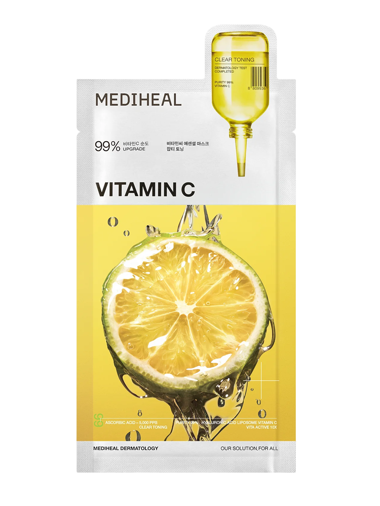 MEDIHEAL Vitamin C Essential Mask Clear Toning 24ml 10ea