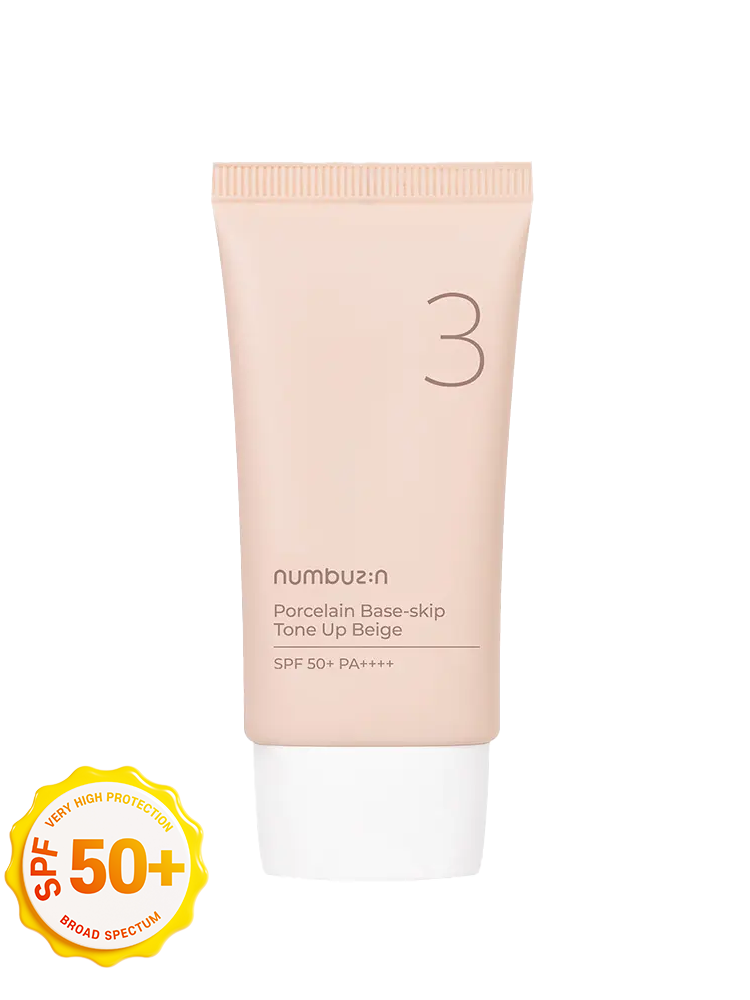 NUMBUZIN No.3 Porcelain Base Skip Tone Up Beige 50ml SPF50+/PA++++