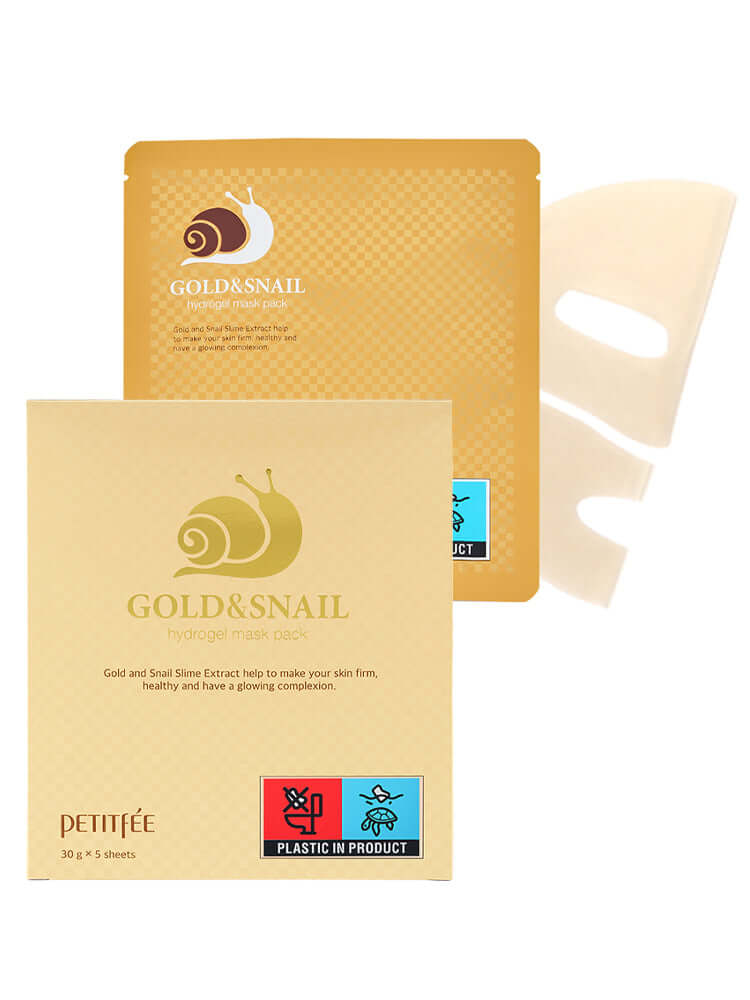 PETITFEE Gold & Snail Hydrogel Mask Pack 30g #5pcs