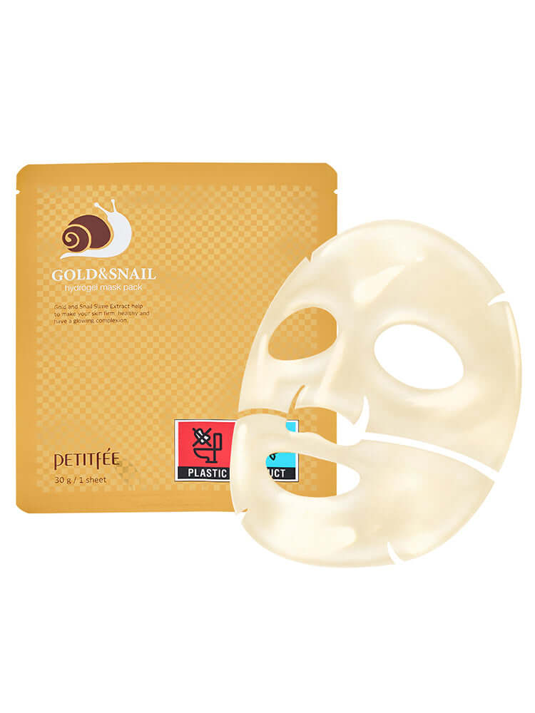 PETITFEE Gold & Snail Hydrogel Mask Pack 30g #5pcs