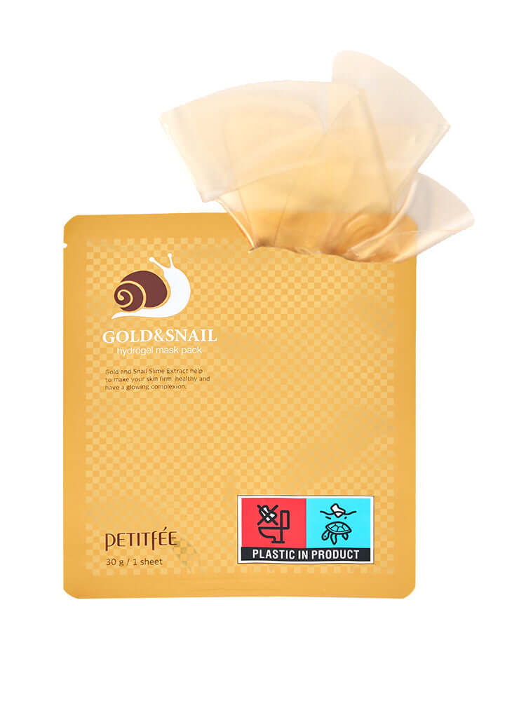 PETITFEE Gold & Snail Hydrogel Mask Pack 30g #5pcs