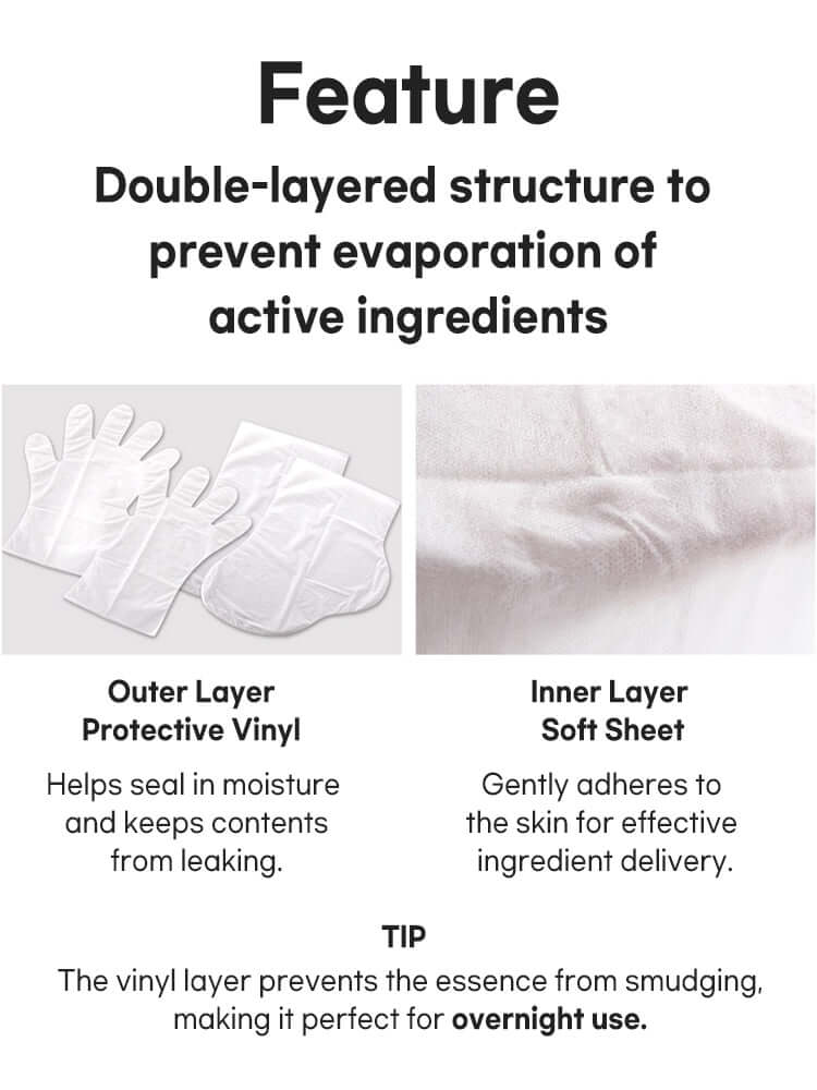 PETITFEE Dry Essence Hand/Foot Pack #1pcs (1pair)