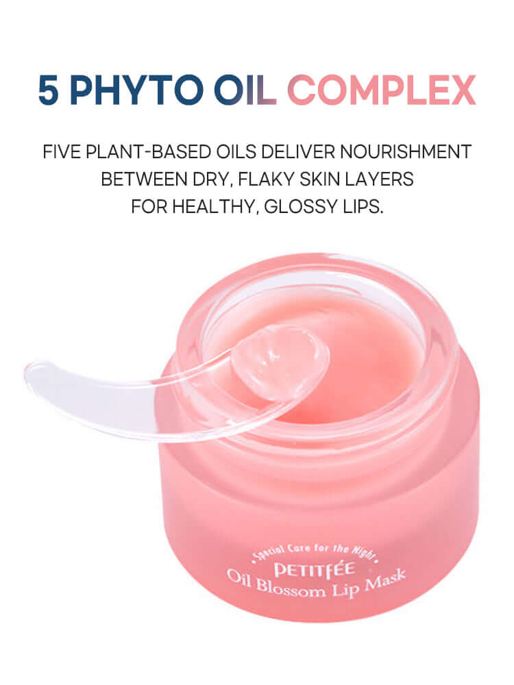 PETITFEE Oil Blossom Lip Mask 15g #Camelia Seed Oil (Barrier Protection)