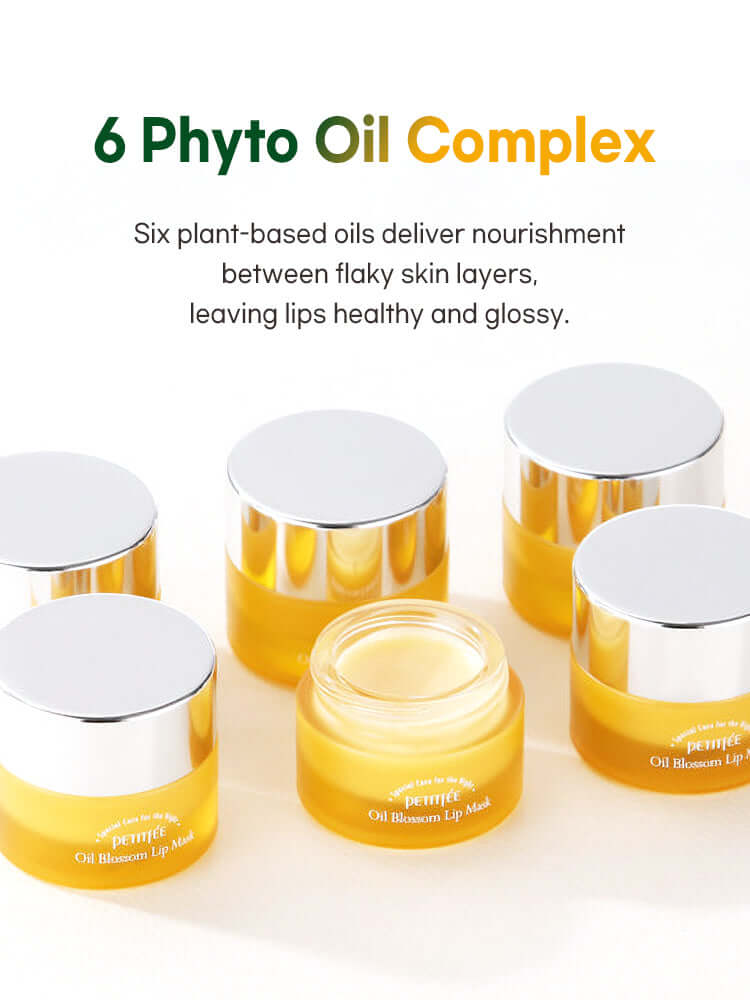 PETITFEE Oil Blossom Lip Mask 15g #Sea Buckthorn Oil (Vita Brightening)