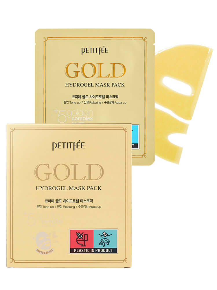 PETITFEE Gold Hydrogel Mask Pack 32g #5pcs