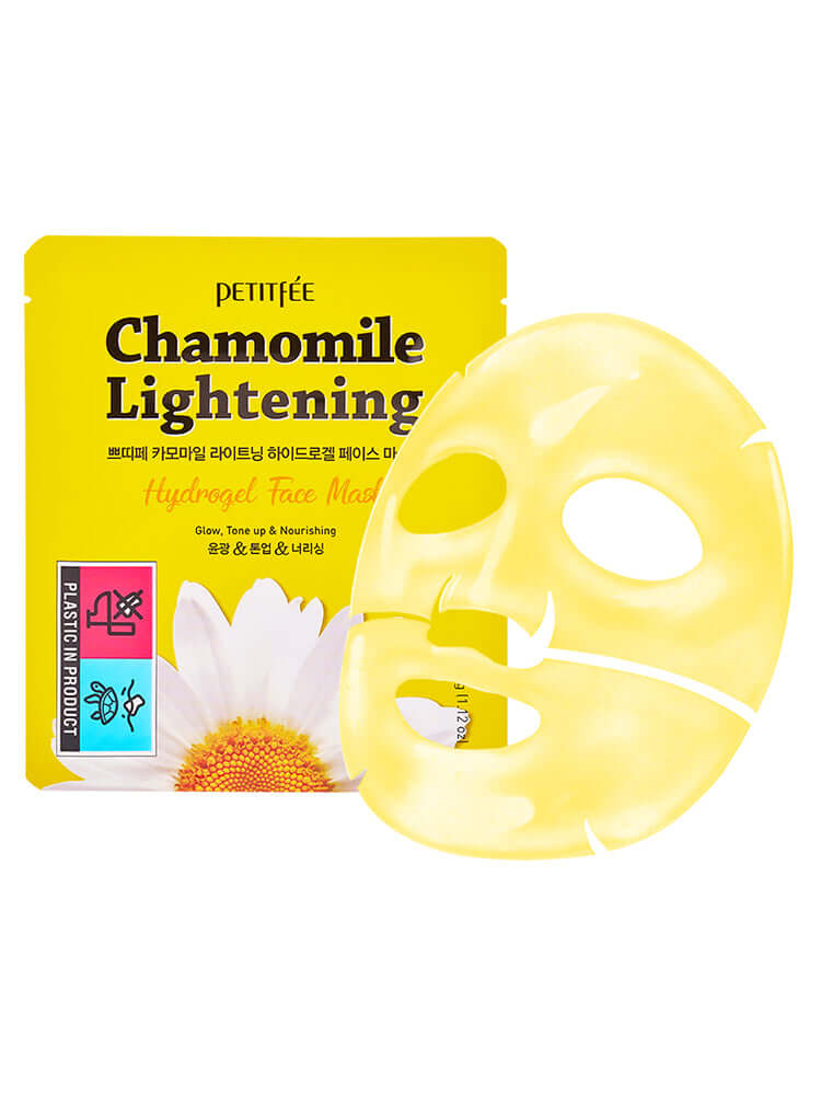 PETITFEE Chamomile Lightening Hydrogel Face Mask 32g #5pcs