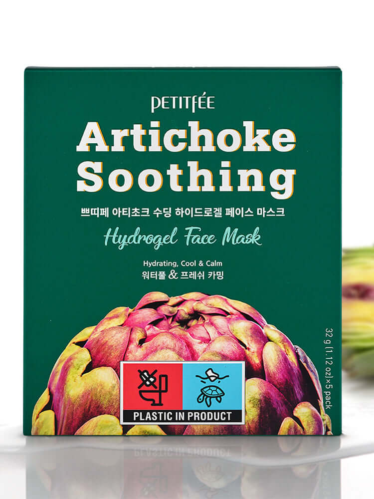 PETITFEE Artichoke Soothing Hydrogel Face Mask 32g #5pcs