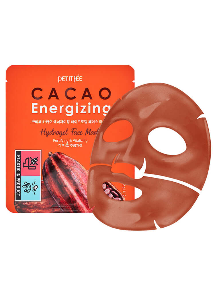 PETITFEE Cacao Energizing Hydrogel Face Mask 32g #5pcs