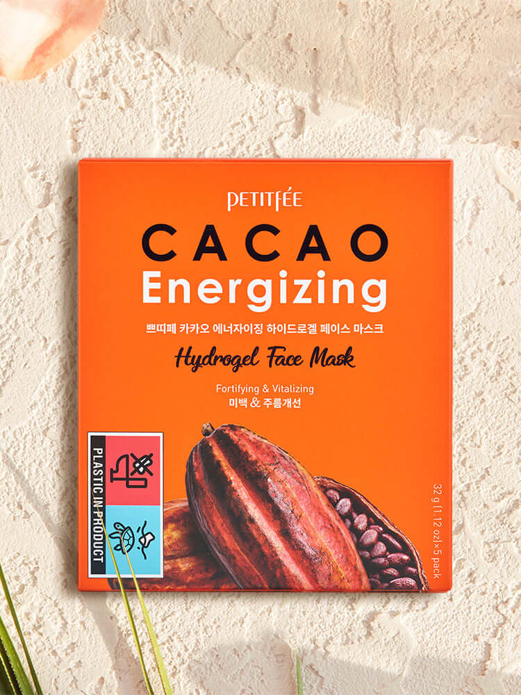 PETITFEE Cacao Energizing Hydrogel Face Mask 32g #5pcs