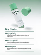 PURITO Centella Unscented Toner 200ml with key benefits for soothing and hydration