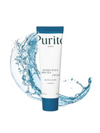 PURITO Deep Sea Pure Water Cream 50g tube with splashing water for hydration and moisture balance