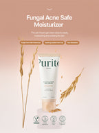 PURITO Oat In Calming Gel Cream 100ml Fungal Acne Safe Moisturizer with oat seed water for soothing skin.