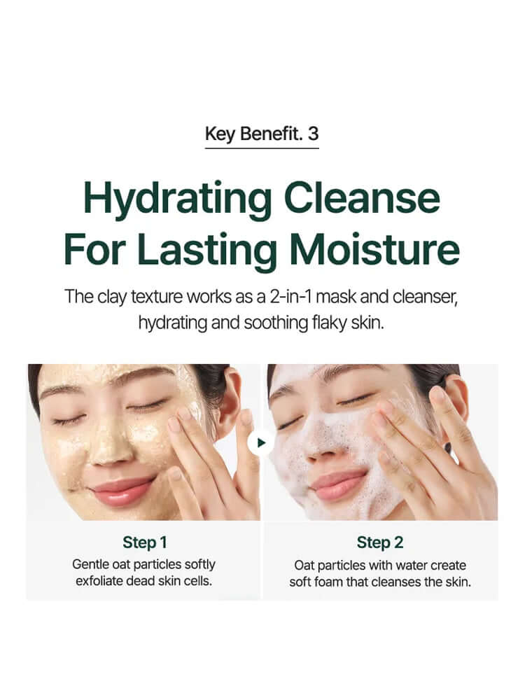PURITO Oat In Gentle Exfoliating Face Cleanser 150ml hydrating cleanse for lasting moisture benefits