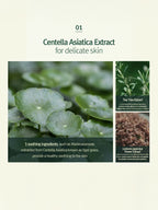 Centella Asiatica Extract for soothing delicate skin, featuring calming moisture barrier cream ingredients.