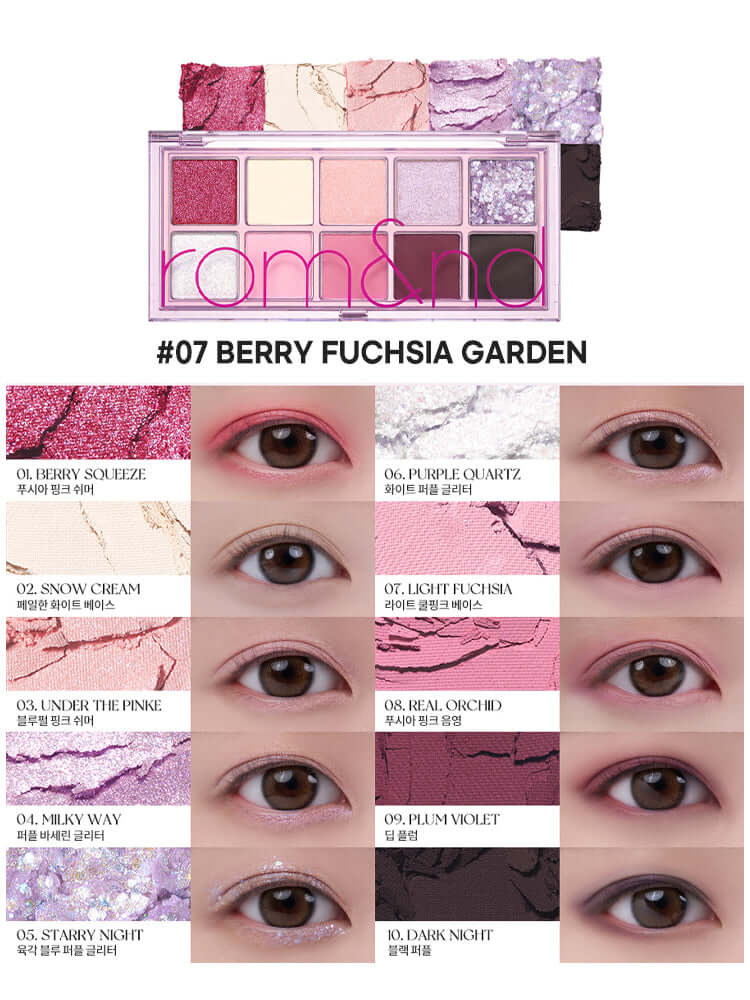 rom&nd Better Than Palette #Energetic Bright 7.4g