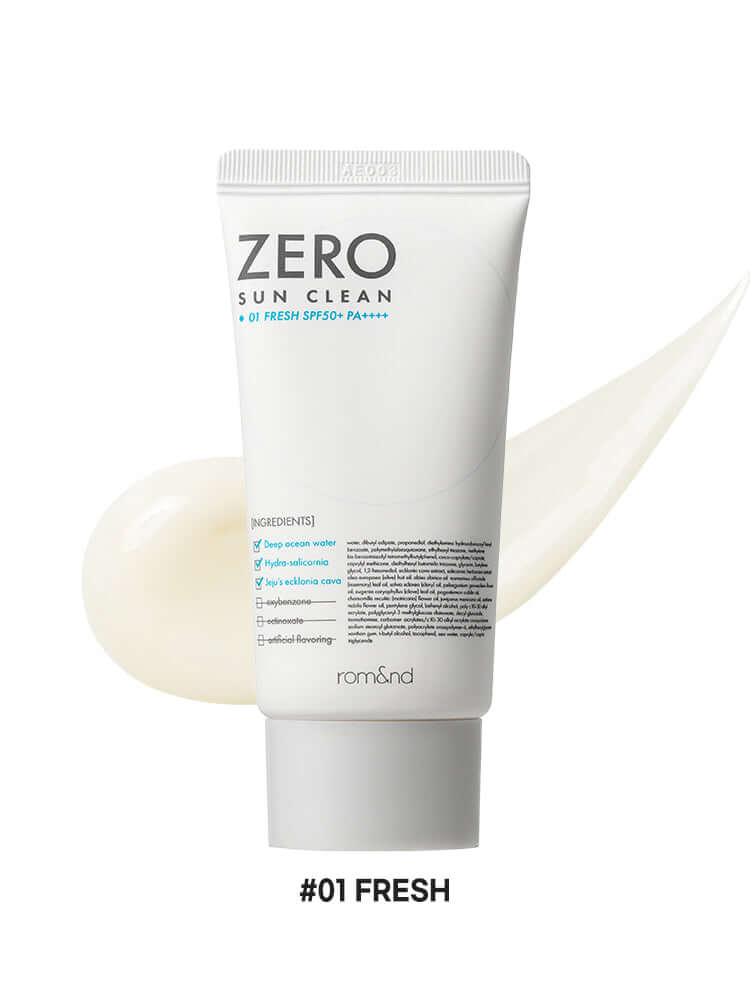 rom&nd Zero Sun Clean 50ml SPF50+/PA++++