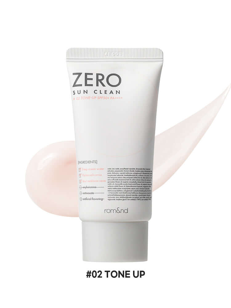 rom&nd Zero Sun Clean 50ml SPF50+/PA++++