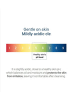 ROUND LAB 1025 Dokdo Cleansing Water 400ml pH level chart showing mildly acidic for skin comfort