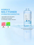 ROUND LAB 1025 Dokdo Toner Lotion Special Set (Toner 200ml+Lotion 200ml) with lightweight toner and awards.