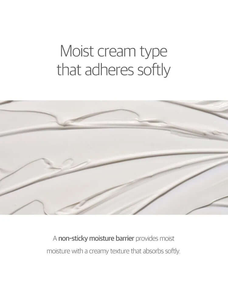 ROUND LAB 1025 Dokdo Light Cream 80ml texture showing soft, moist cream that absorbs without stickiness.