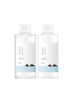 ROUND LAB 1025 Dokdo Toner Lotion Special Set (Toner 200ml+Lotion 200ml) in clear bottles.