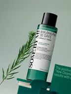SOME BY MI AHA-BHA-PHA 30Days Miracle Toner 150ml bottle with tea tree leaf accent on green background.