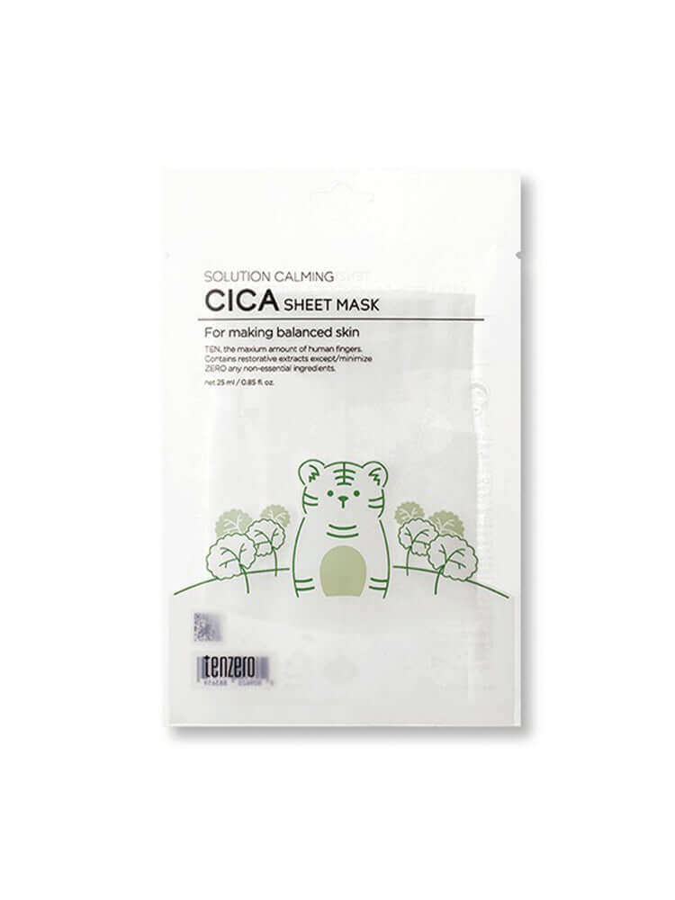 TENZERO Solution Calming Cica Sheet Mask 25ml