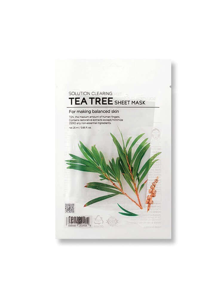 TENZERO Solution Clearing Tea Tree Sheet Mask 25ml