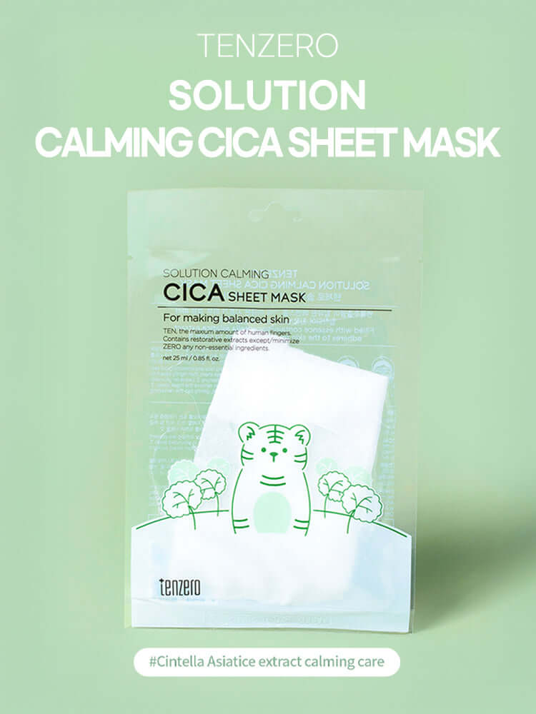 TENZERO Solution Calming Cica Sheet Mask 25ml