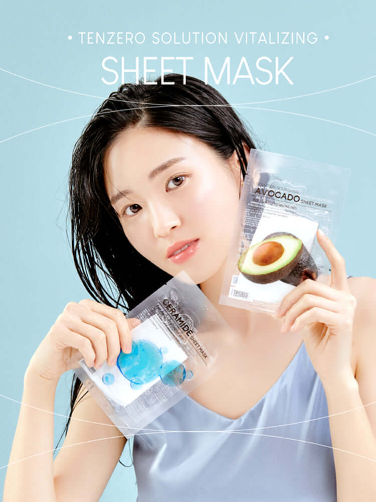TENZERO Solution Balancing Ceramide Sheet Mask 25ml (10 pieces)