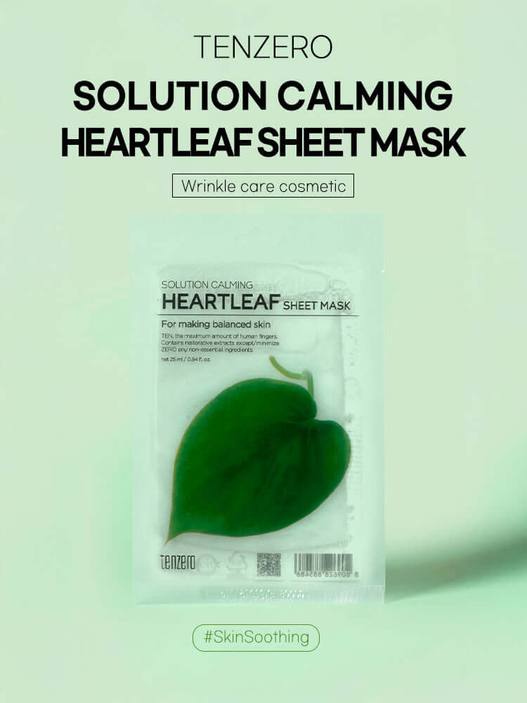 TENZERO Solution Calming Heartleaf Sheet Mask 25ml