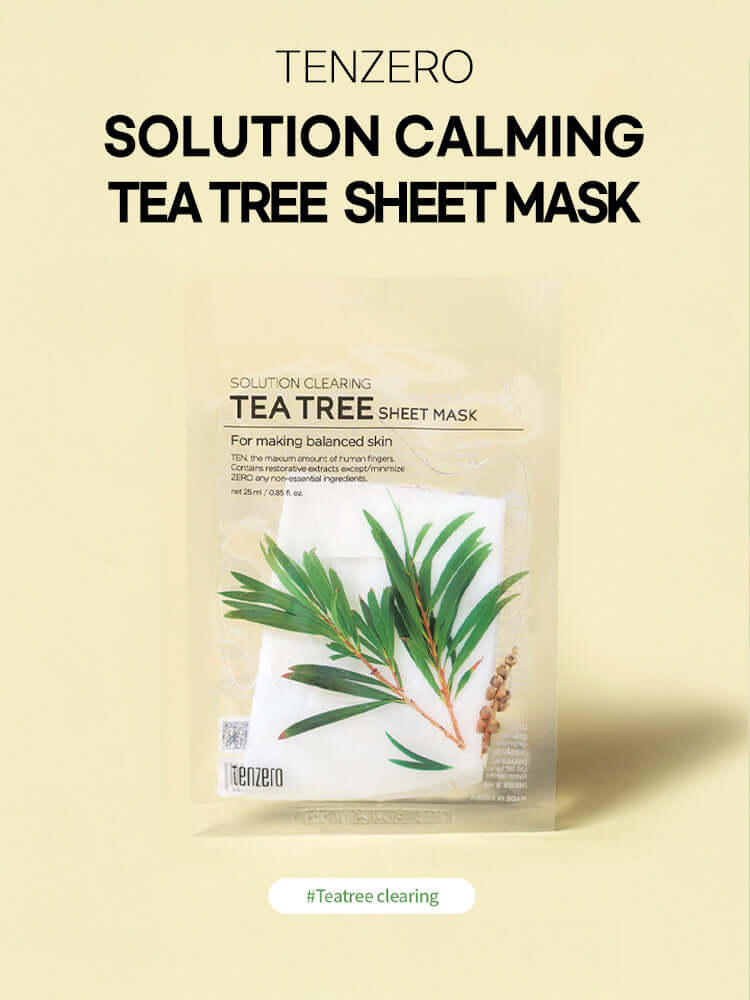 TENZERO Solution Clearing Tea Tree Sheet Mask 25ml