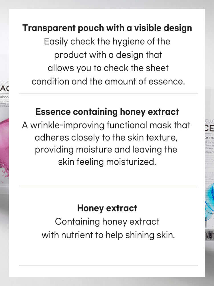 TENZERO Solution Nourishing Honey Sheet Mask 25ml (10 pieces)