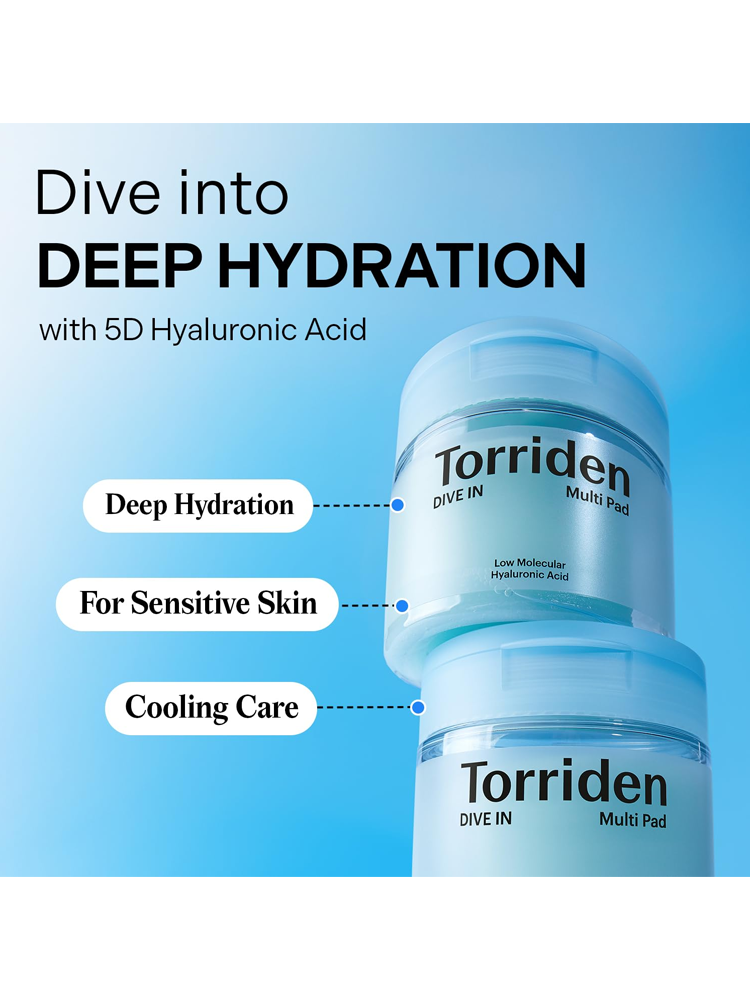 TORRIDEN Dive-In Low Molecule Hyaluronic Acid Multi Pad 160ml 80pads
