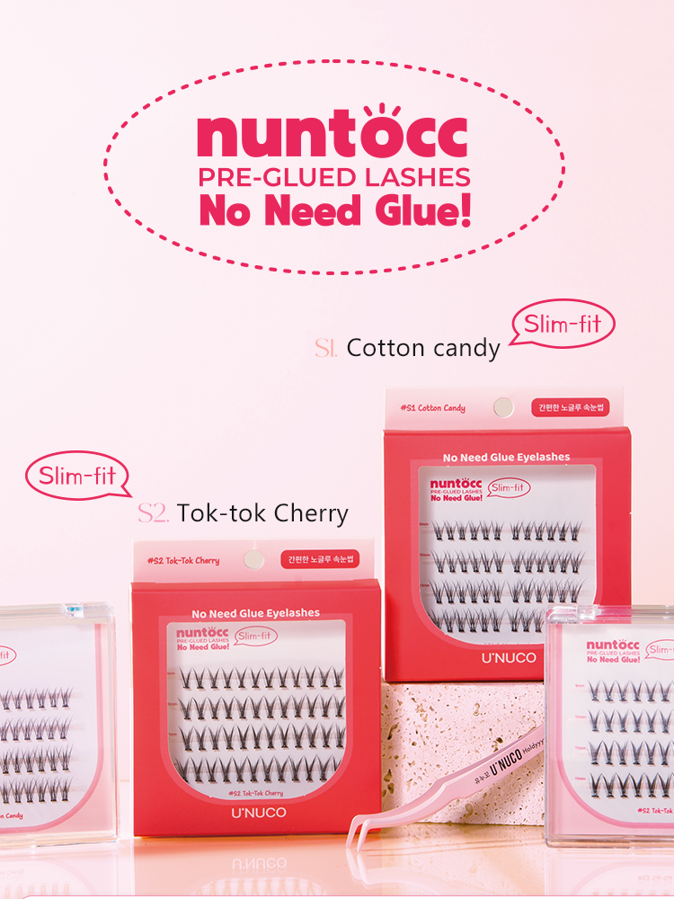UNUCO No-glue eyelashes nuntocc Slim-fit